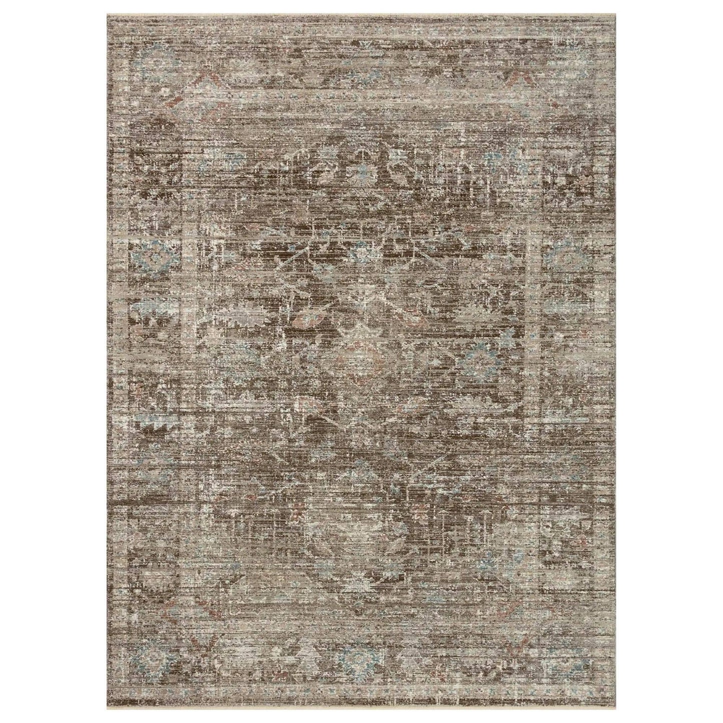 Magnolia Home by Joanna Gaines x Loloi 7'10" Charcoal/Dove Round/Square Millie MIE-03 Area Rug - Product image 1