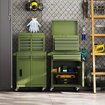2-in-1 Rolling Tool Chest, 5-Drawer Tool Storage Cabinet with Wheels, Adjustable Shelf - Product image 72