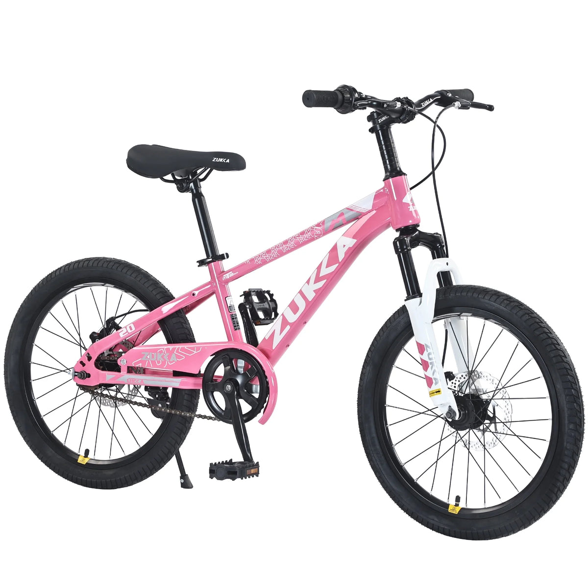 Zukka 20 in Kids Mountain Bike Steel Frame Hardtail Bicycle for Child Aged 7 - 10 Years Pink - Product image 6
