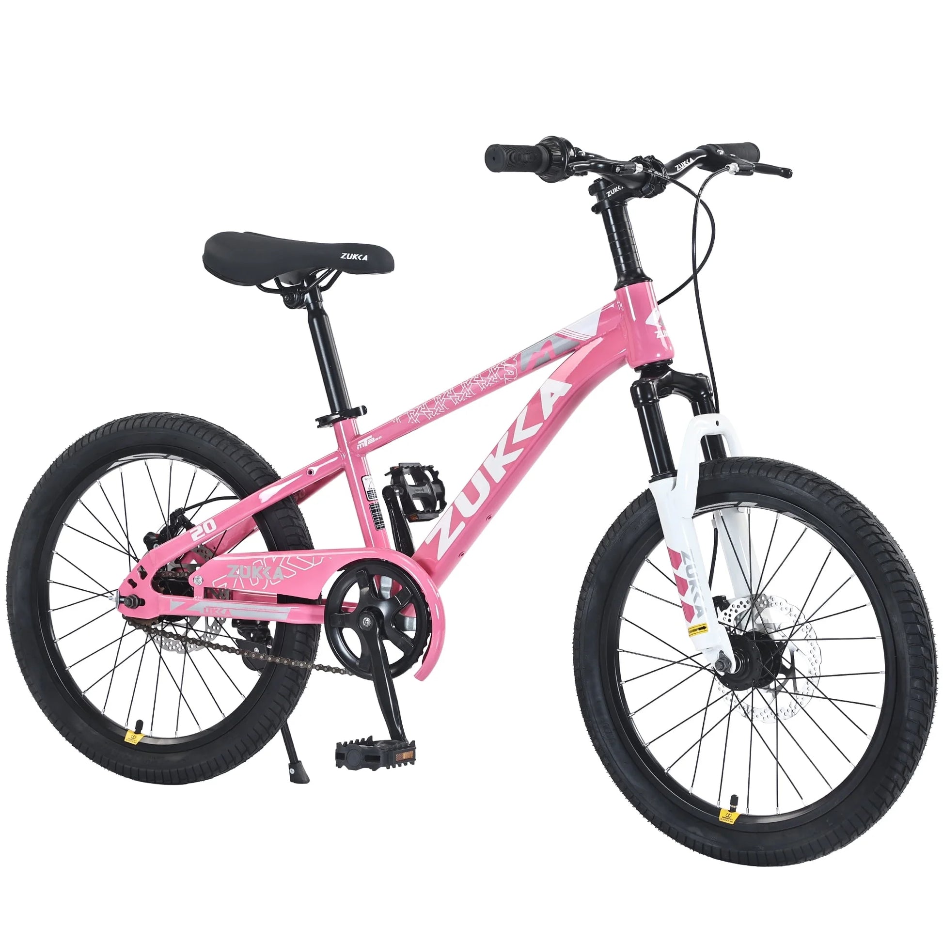Zukka 20 in Kids Mountain Bike Steel Frame Hardtail Bicycle for Child Aged 7 - 10 Years Pink - Product image 6