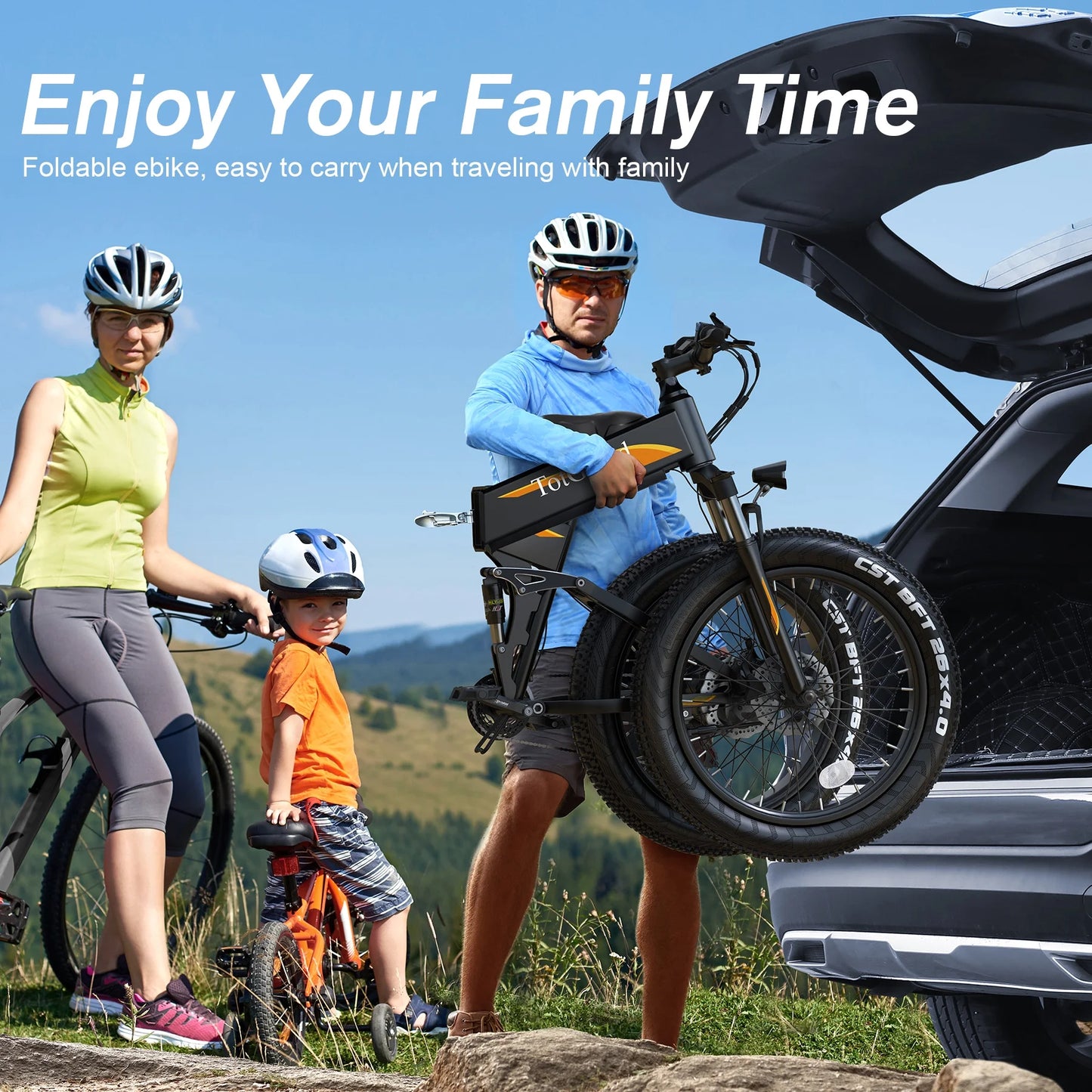 Totguard 26"x4" Electric Bike, Fat Tire 500W Ebike, Foldable Electric Bicycles E Bikes for Adults Electric - Product image 29