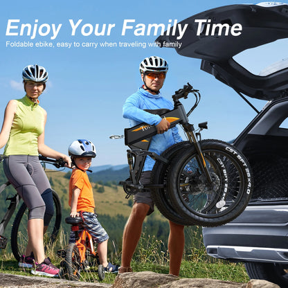 Totguard 26"x4" Electric Bike, Fat Tire 500W Ebike, Foldable Electric Bicycles E Bikes for Adults Electric - Product image 29