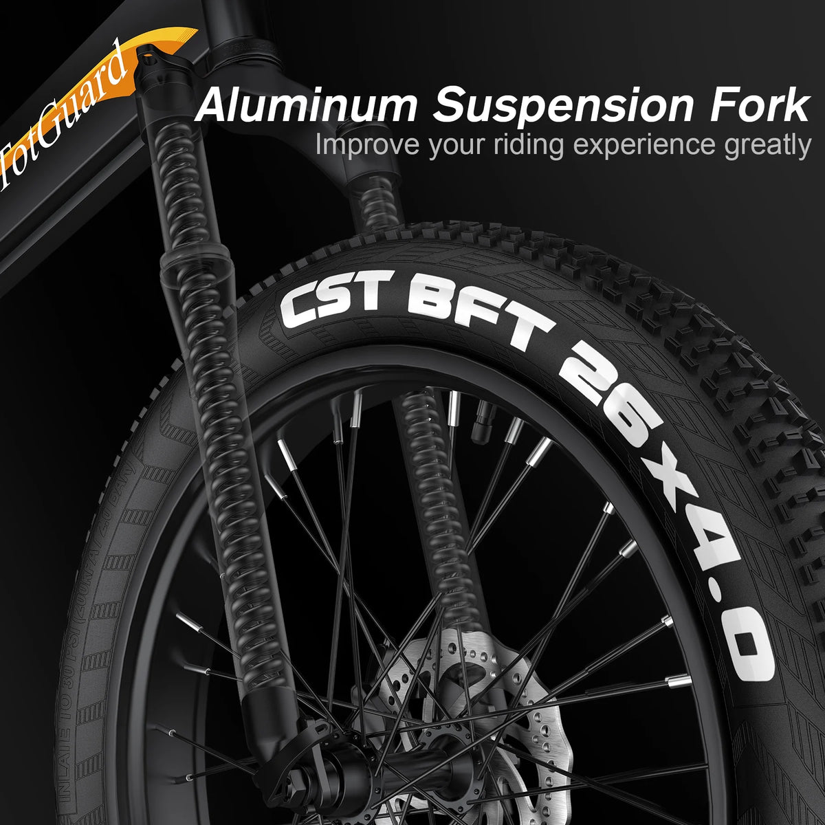 Totguard 26"x4" Electric Bike, Fat Tire 500W Ebike, Foldable Electric Bicycles E Bikes for Adults Electric - Product image 36
