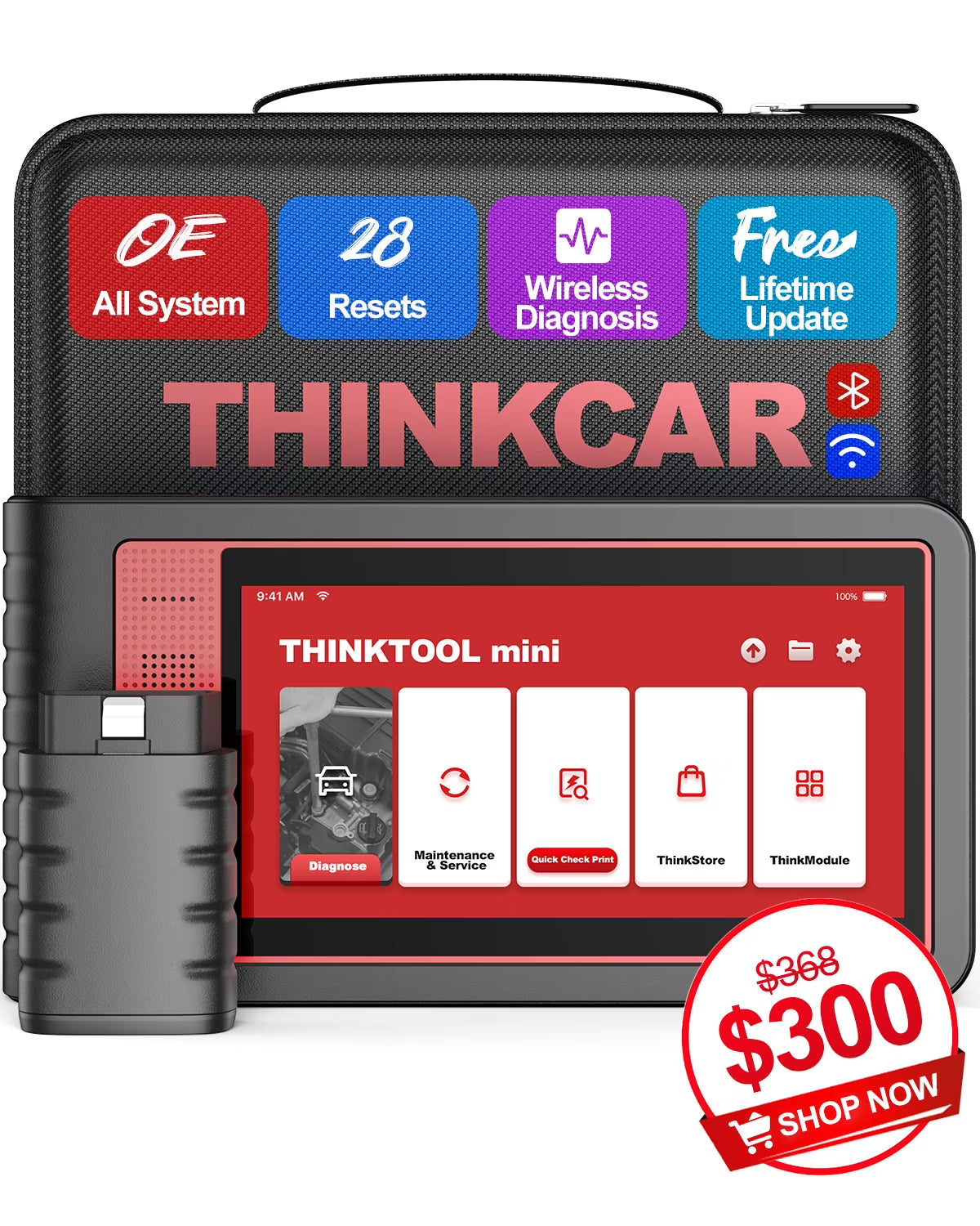 THINKCAR Car Diagnostic Scan Tool OE - Level All Systems Diagnostic 28+ Services Autoauth for FCA SGW - Product image 1