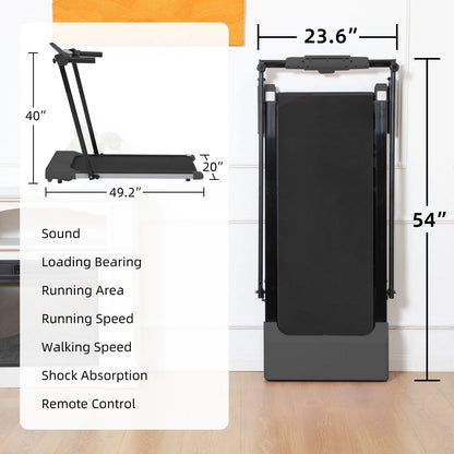Ambifirner Portable Folding Treadmill, 3.0 HP Foldable Compact Treadmill for Home Office with 300 lb - Product image 22