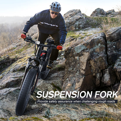Totguard 26"x4" Electric Bike, Fat Tire 500W Ebike, Foldable Electric Bicycles E Bikes for Adults Electric - Product image 41