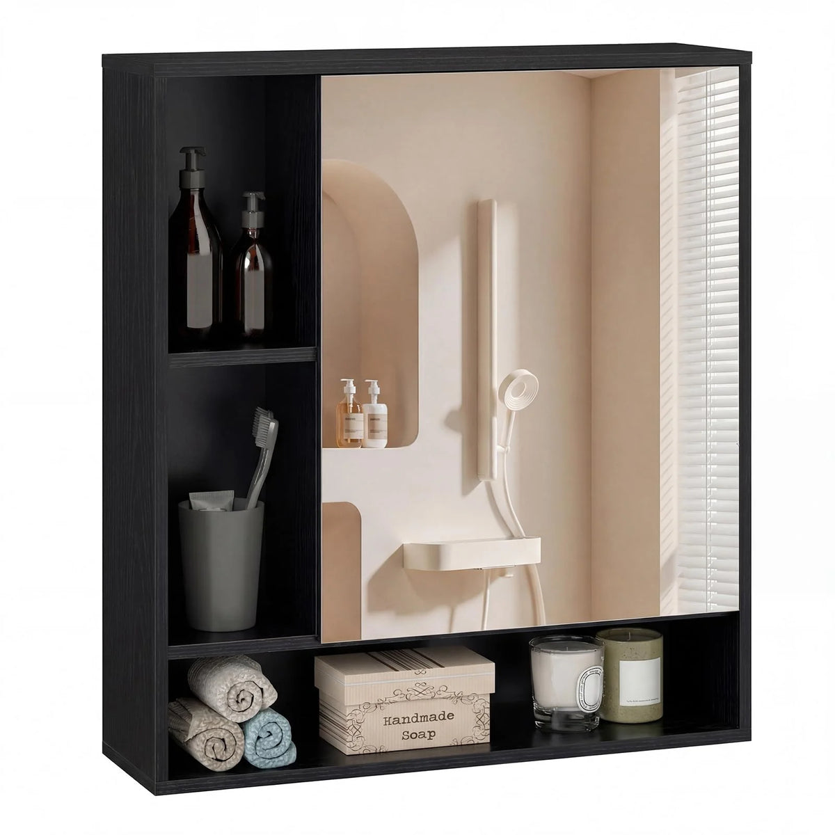 Tangkula Bathroom Cabinet with Mirror for Living Room - Product image 10