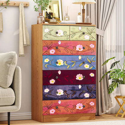 Ktaxon Wood 6 - Drawer Dresser Organizer for Bedroom Storage Tower for Entryway Hallway Closet - Product image 10