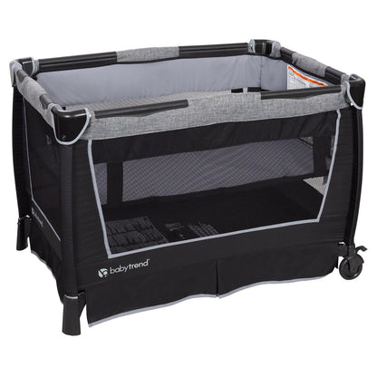 Baby Trend Simply Smart Nursery Center Playard with Bassinet and Travel Bag - Whisper Grey - Product image 7