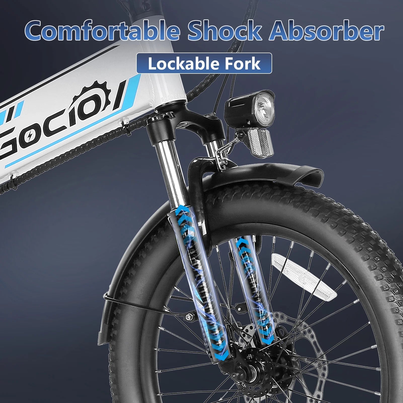 Gocio Foldable Electric Bike for Adults, Peak 750W Electric Mountain Bicycles - Product image 9