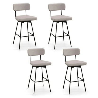 Swivel Bar Stools Set of 2, 29" Upholstered Bar Height Chairs with Back - Product image 9