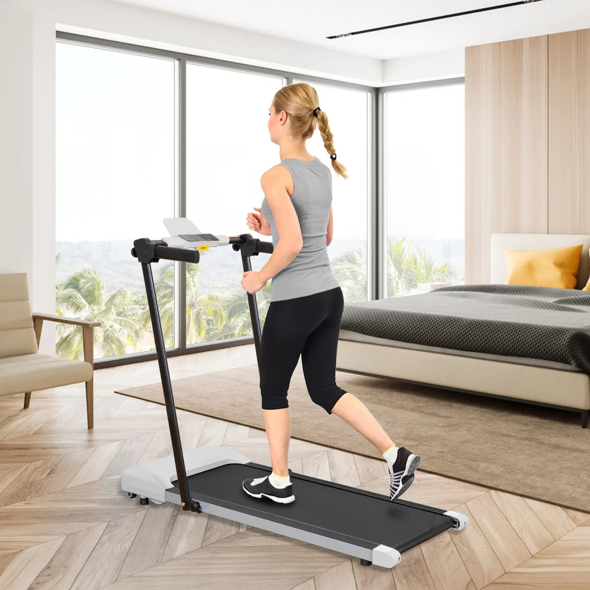 Ambifirner Portable Folding Treadmill, 3.0 HP Foldable Compact Treadmill for Home Office with 300 lb - Product image 25