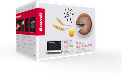 BRANDT - FC405MW - Freestanding and compact mini oven 2100 W - Capacity 40L - Multifunction with 5 cooking modes - Even cooking - Double glazing - White