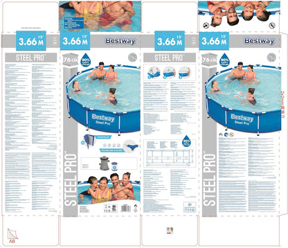 Dismountable swimming pool 366 x 76 cm