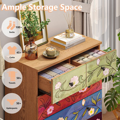Ktaxon Wood 6 - Drawer Dresser Organizer for Bedroom Storage Tower for Entryway Hallway Closet - Product image 12