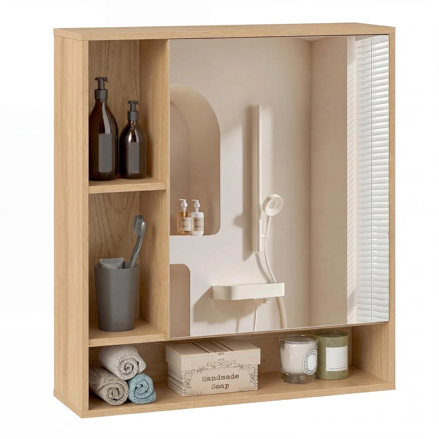 Tangkula Bathroom Cabinet with Mirror for Living Room - Product image 1