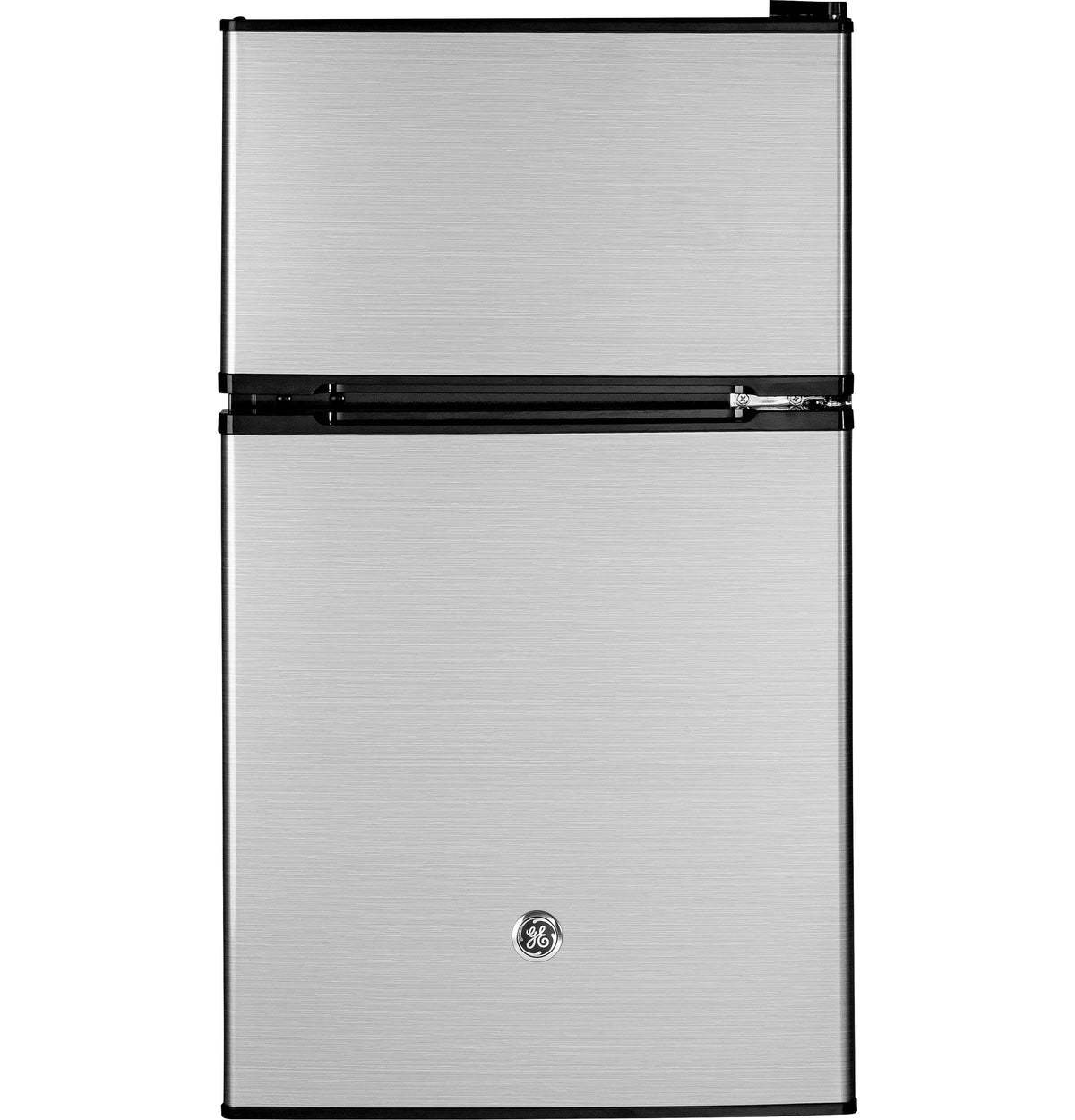GE Appliances 3.1 Cu. Ft. Freestanding Double Door Compact Refrigerator, Steel - Product image 1