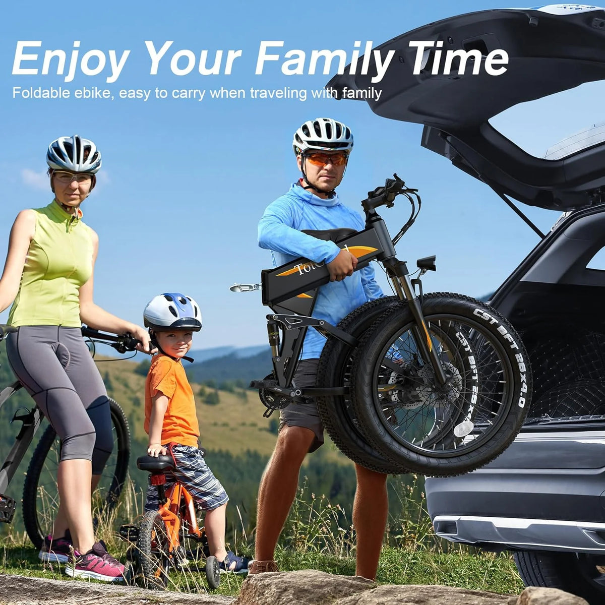 Totguard 26"x4" Electric Bike, Fat Tire 500W Ebike, Foldable Electric Bicycles E Bikes for Adults Electric - Product image 37