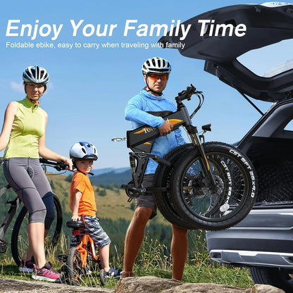 Totguard 26"x4" Electric Bike, Fat Tire 500W Ebike, Foldable Electric Bicycles E Bikes for Adults Electric - Product image 37