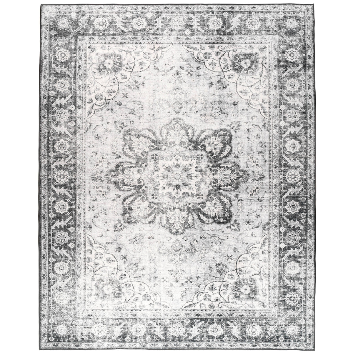 ReaLife Boho Area Rug - Machine Washable-Stain Resistant, Non-Slip, Kid & Pet Friendly - Recycled fibers - Product image 1