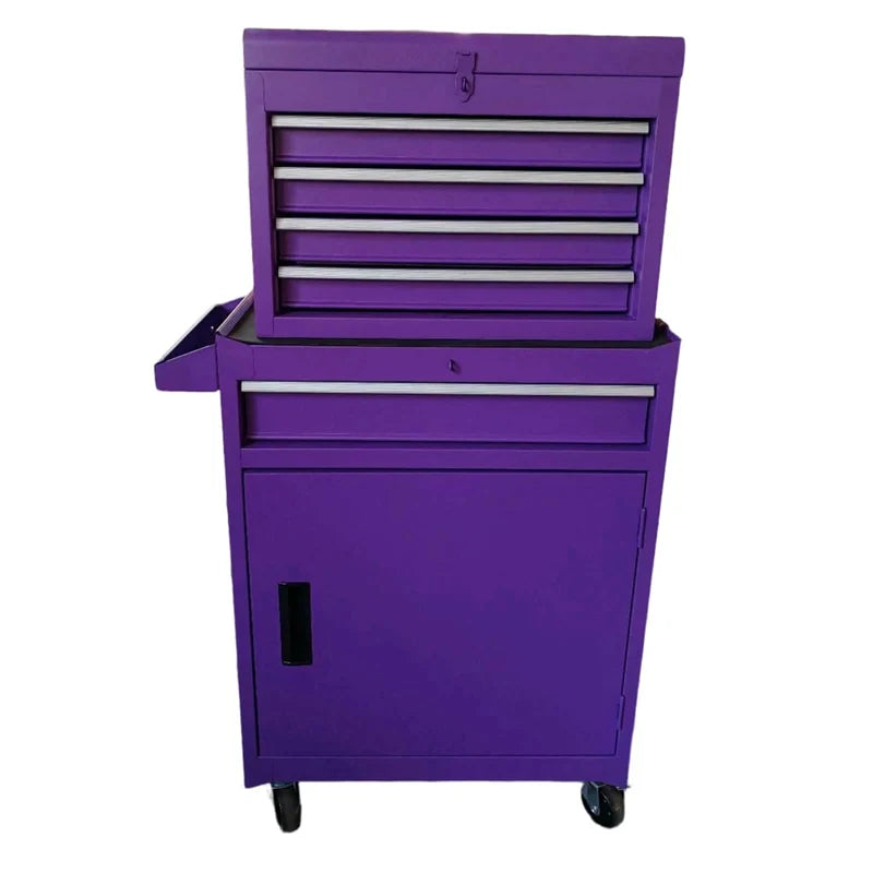 2-in-1 Rolling Tool Chest, 5-Drawer Tool Storage Cabinet with Wheels, Adjustable Shelf - Product image 86